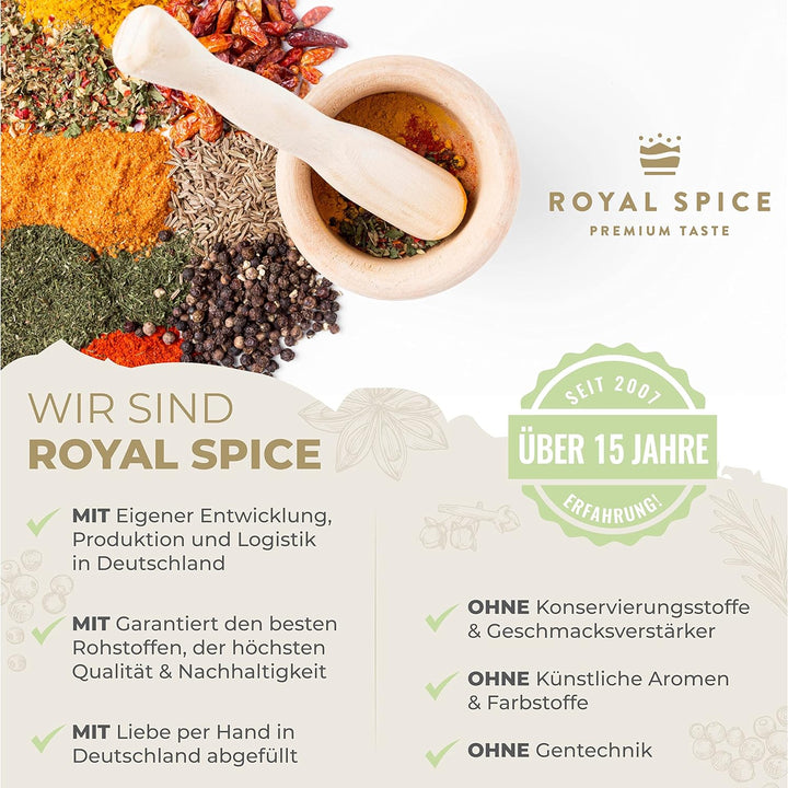Royal Spice Nitritpökelsalz 2kg - Reines & Feines Pökelsalz zur Herstellung von Fleisch- und Wurstwa