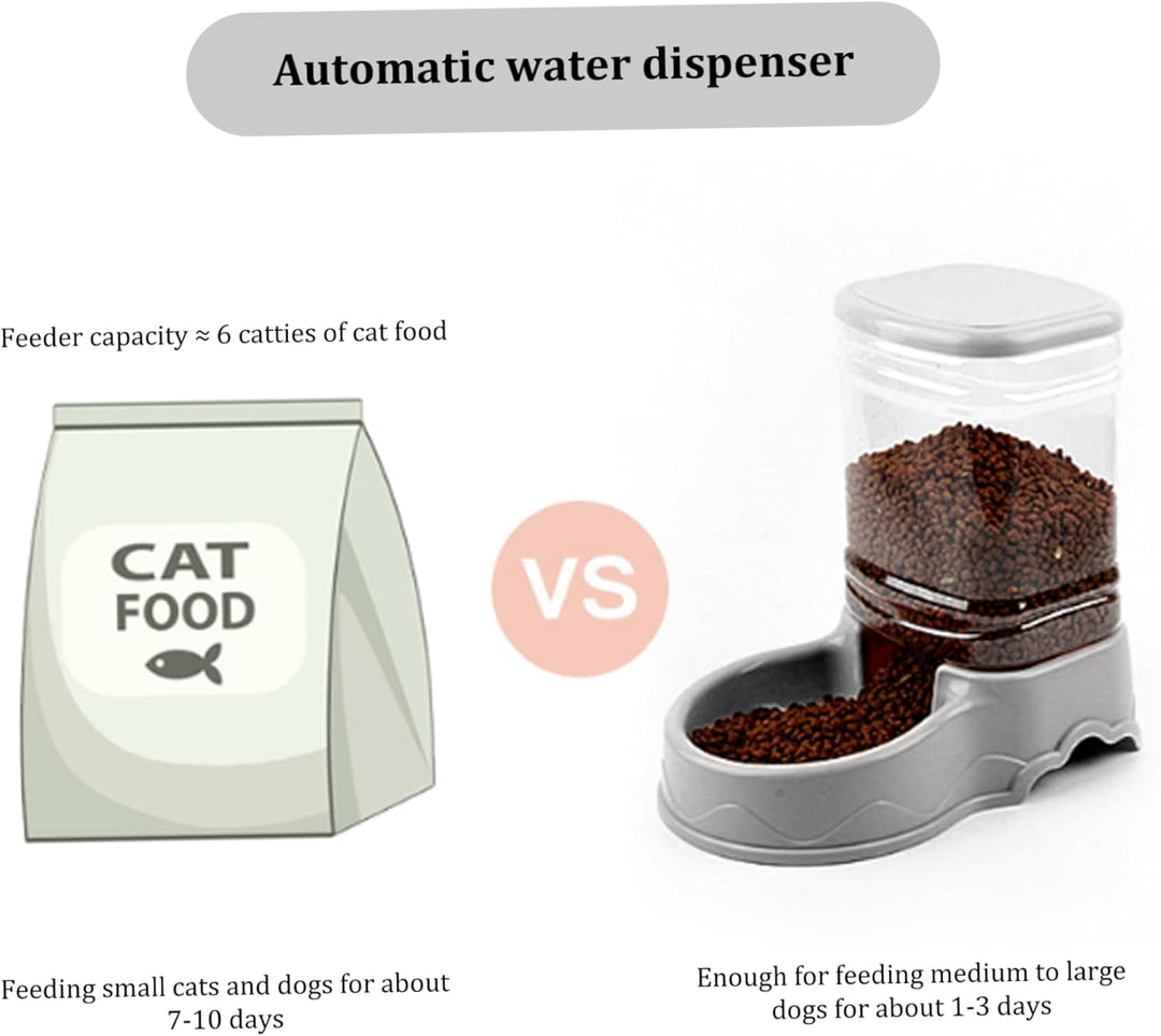 Cat Feeder, 3,5L abnehmbare automatische Katzenfuttermittel, leckere automatische Haustiernahrung fü