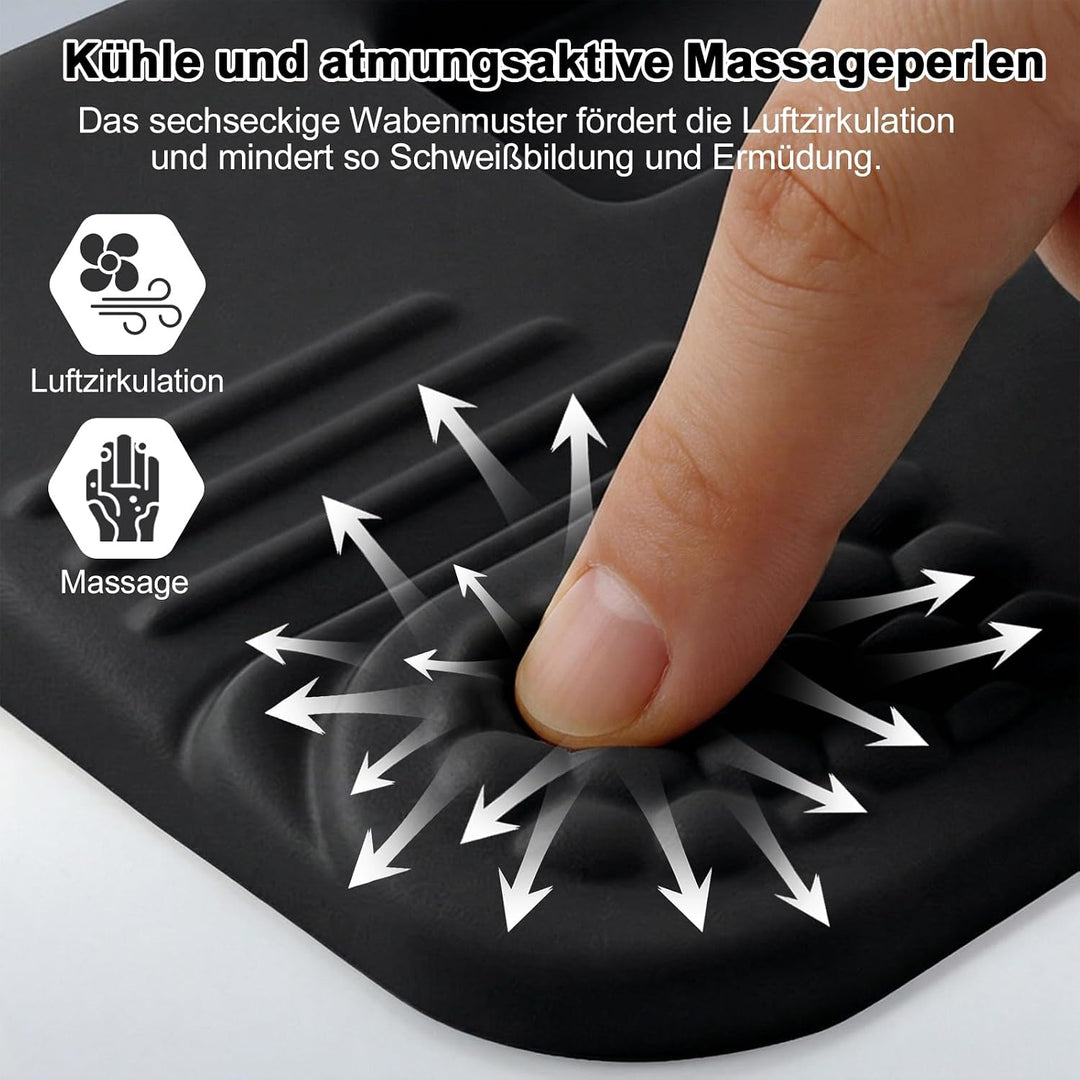 LIMOUS Handballenauflage Tastatur– 2-in-1 Memory-Schaum- Ergonomische Tastaturauflage,Handgelenkentl