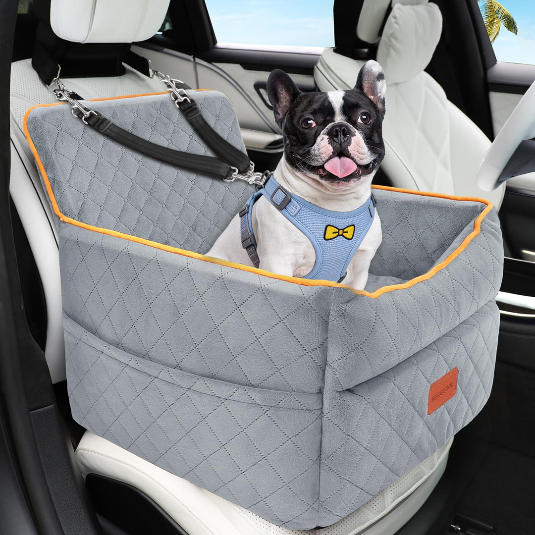 Hunde Autositz für kleine bis mittlere Hunde, Waschbarer hundesitz auto mit Aufbewahrungstaschen, An