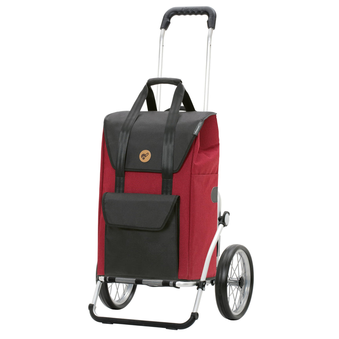 ANDERSEN Einkaufstrolley - Royal Shopper Senta 2.0 rot 49 L Einkaufswagen, stilvoll, wasserabweisend
