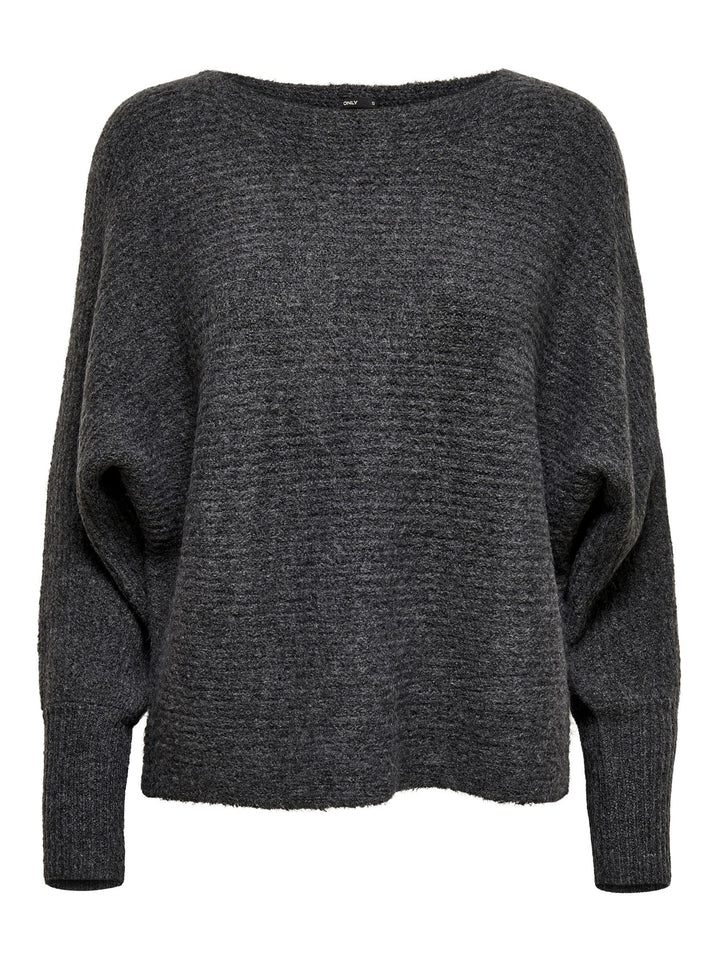 ONLY Damen Onldaniella L/S KNT Noos Pullover XS Grau (Dark Grey Melange Detail: W.melangé), XS Grau