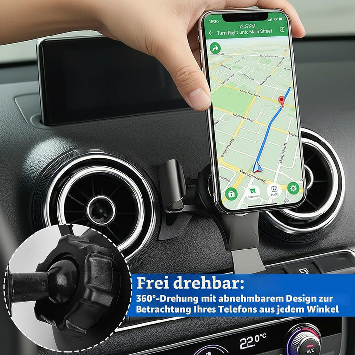 Handyhalterung Auto, Car Phone Holder, Holder Phone Mount Verstellbarer Blickwinkel, 360° Drehbar KF