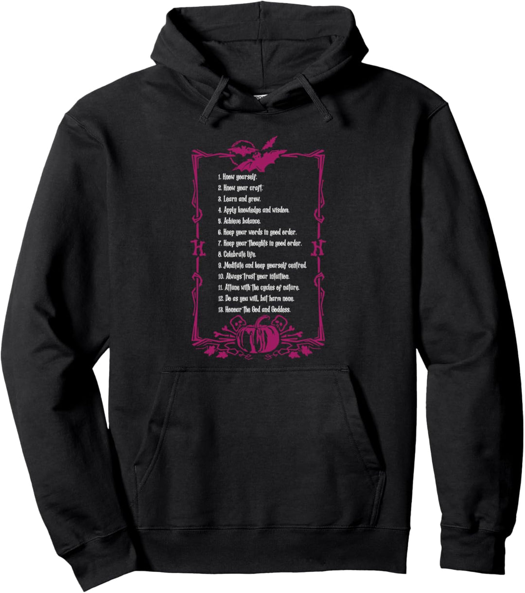 13 Goals Of Wicca Hexenkleidung für Damen Pullover Hoodie