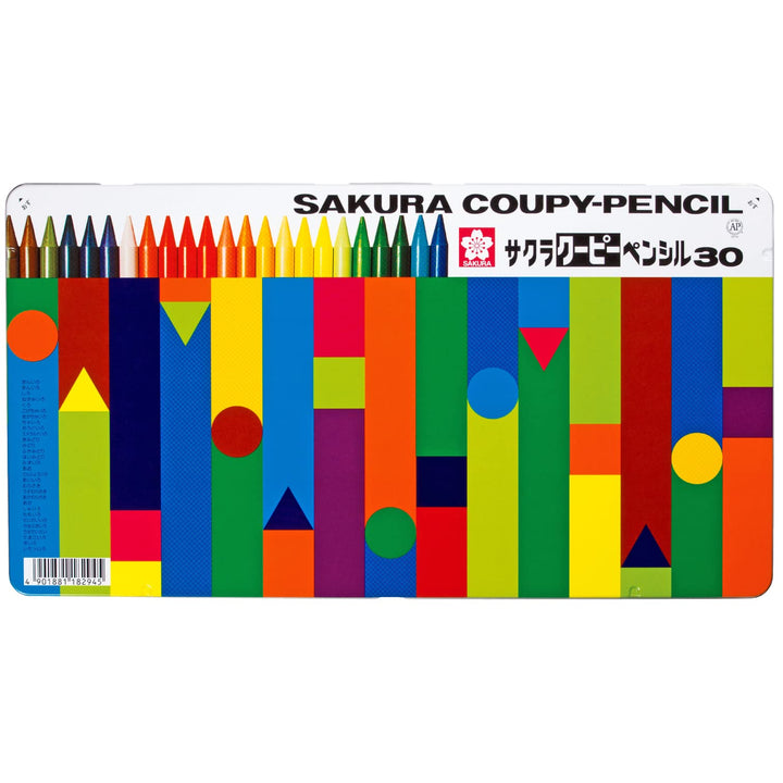 Sakura Color 30 Color Kupi Pencil (Canned) FY30 (Japan Import)