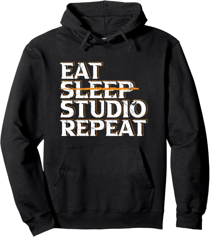 Eat Sleep Studio Repeat Architect Architecture Student Pullover Hoodie