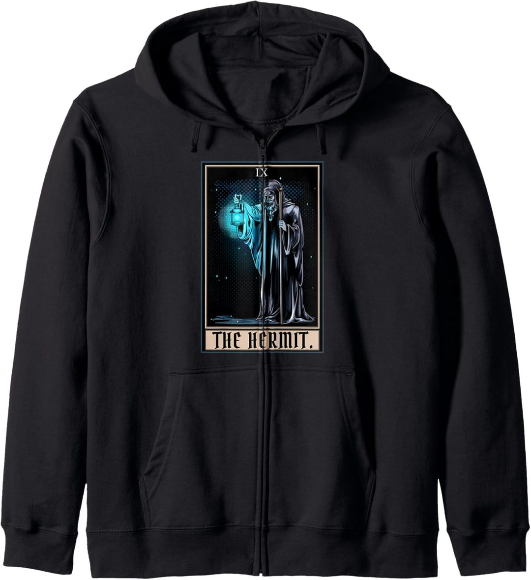 Goth Hermit Tarot Karten Gothik Occult Halloween Geschenk Kapuzenjacke