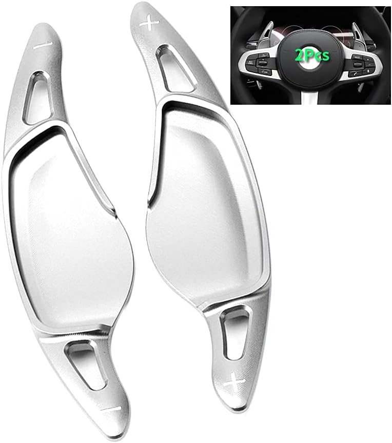 HIBEYO 2 Stücke Lenkrad Schaltwippen Verlängerung Paddles Lenkrad für BMW 5er G30 G31 G38 7er G11 G1