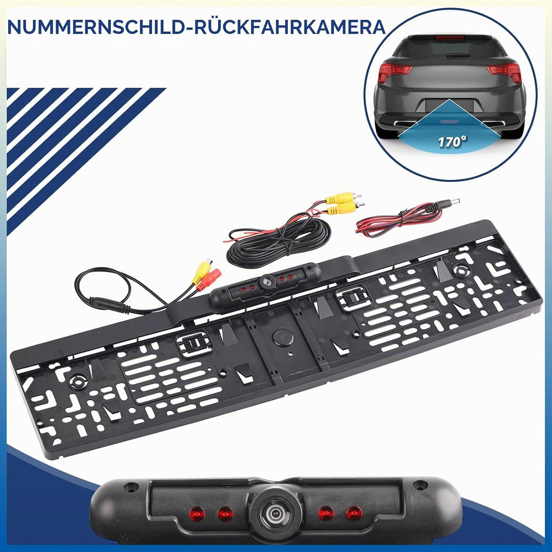 170° IR Rückfahrkamera Nummernschildhalter Kennzeichenhalter Mit Nachtsicht Wasserdicht IP67 Kennzei