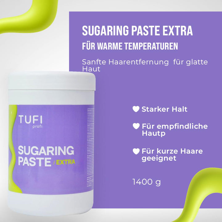 Zuckerpaste Extra Medium 1400g – Sugaring Paste zur Haarentfernung &amp; Enthaarung, für Körper, Beine,