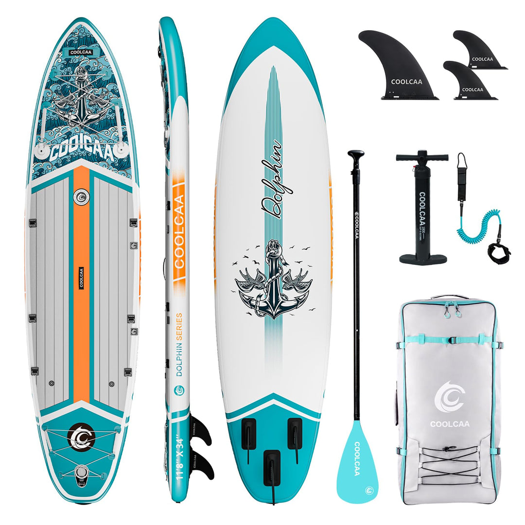 COOLCAA SUP Board, 355cm (Extra Gross) Stand Up Paddling Board, Aufblasbares Stand-Up Paddle Board m