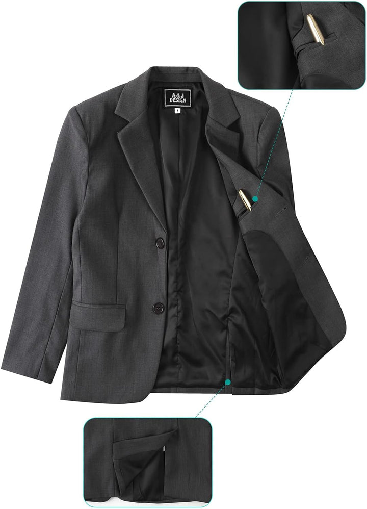 mintgreen Kinderanzug Set Jungen, Hochzeits-Outfit Festlich Formal Pagenkopf Abschlussball Jacke & H