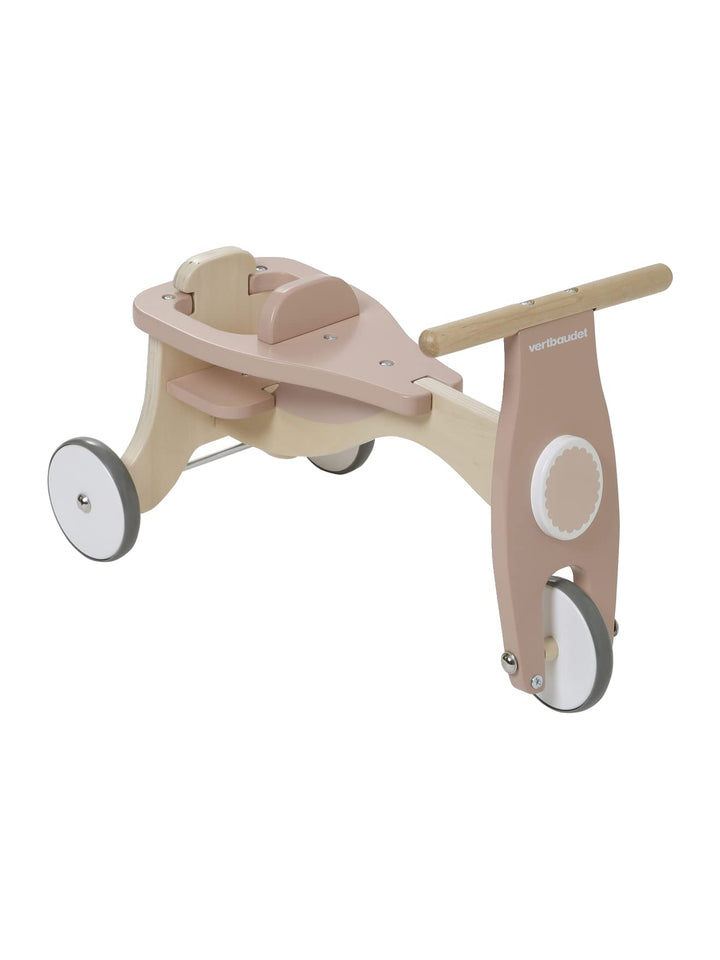 VERTBAUDET Babytrage + Sitz aus Holz, Beige, mittelgross, einfarbig mit Dekort
