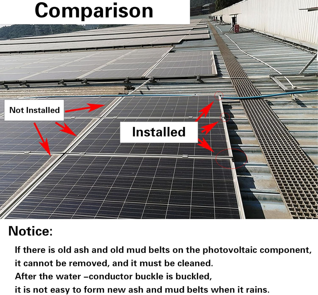 50 Stück Solarpanel Wasserablauf Clips, Entwässerung Clips, Solarmodul Reinigungsclips, Schlammentfe