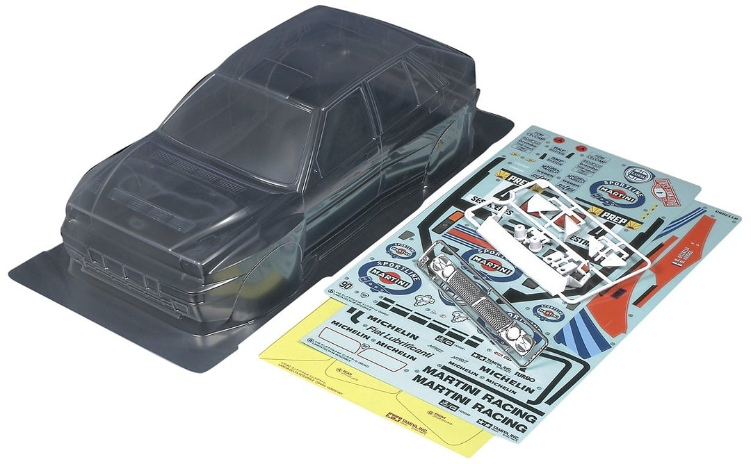 Tamiya 300051401 FIAT Militär 51401 1:10 Karosserie Lancia Delta HF Integrale 186mm Unlackiert, Nich