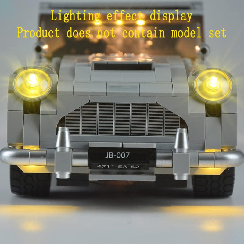 GEAMENT LED-Licht-Set für Creator Expert James Bond Aston Martin DB5 - Kompatibel mit Lego 10262 Bau