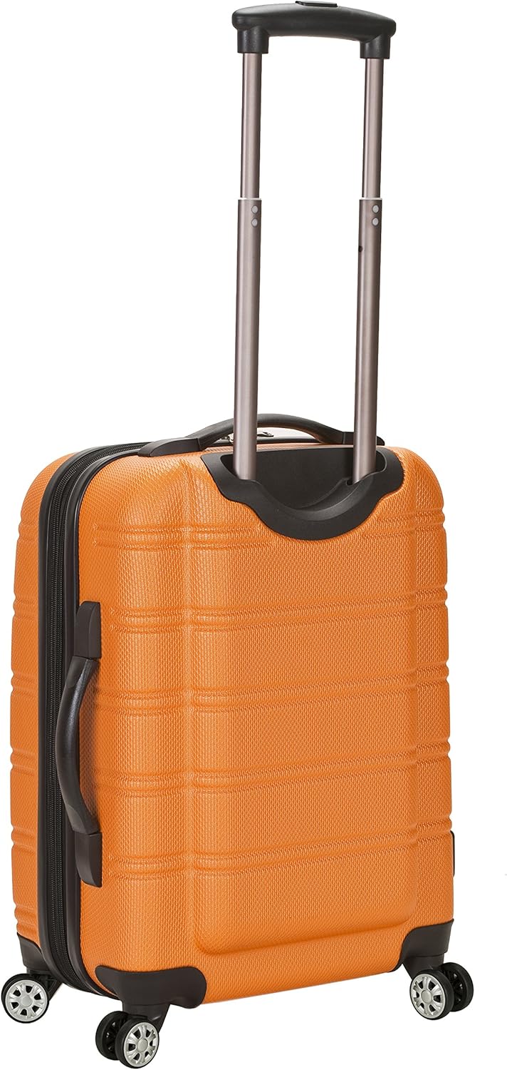 Rockland Melbourne 51 cm Erweiterbares Handgepäck aus ABS Koffer-Set, 38 Liter, Orange, Orange