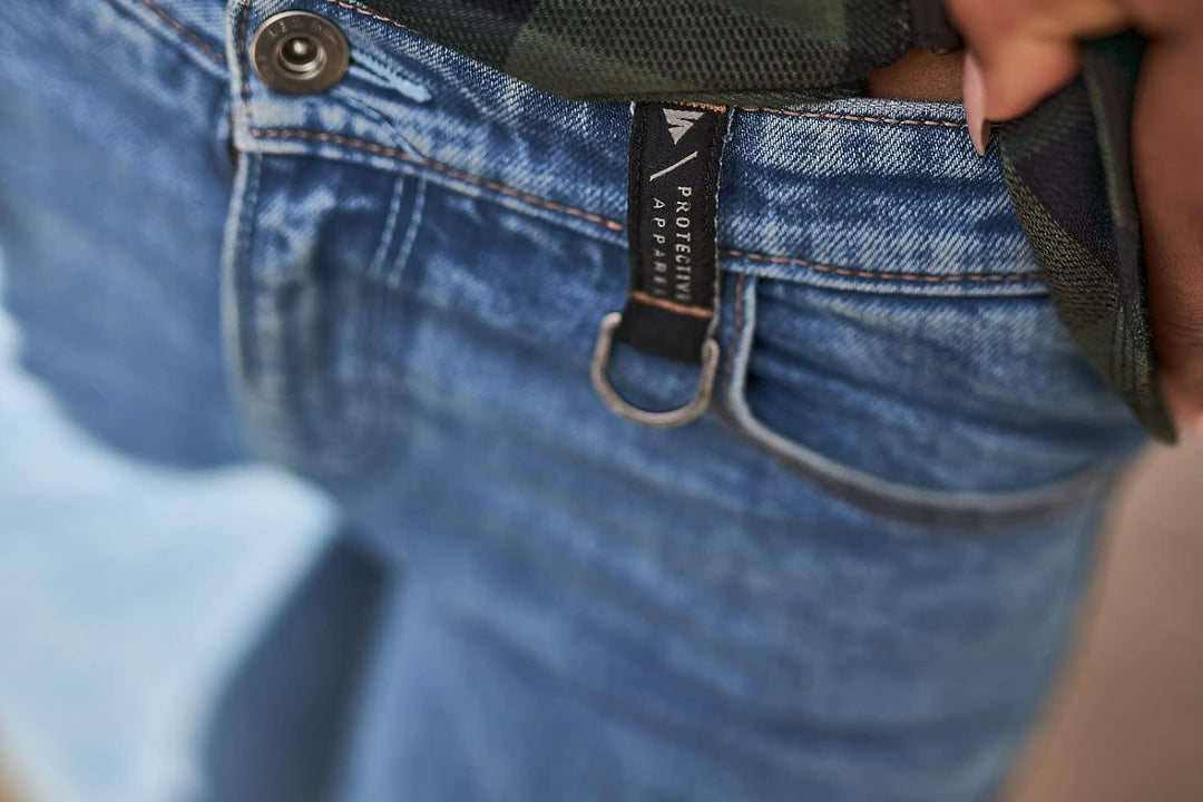 SHIMA DEVON Motorradjeans - Belüftete Elastische Slim Fit Biker Motorradhose mit FiberQL-Verstärkung