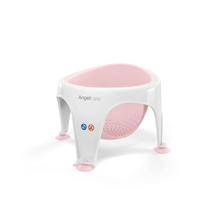 Angelcare ergonomischer Badering für die grosse Badewanne oder Dusche, Light Pink, angenehm weiche S