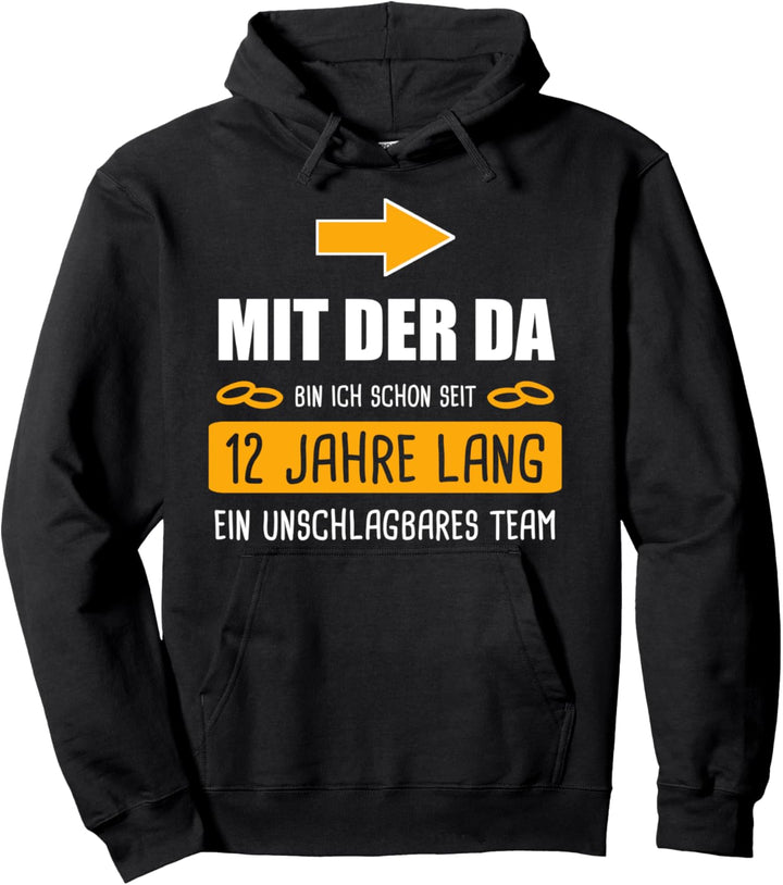 Nickelhochzeit Nickel 12.Hochzeitstag Ehemann 12 Jahre Pullover Hoodie