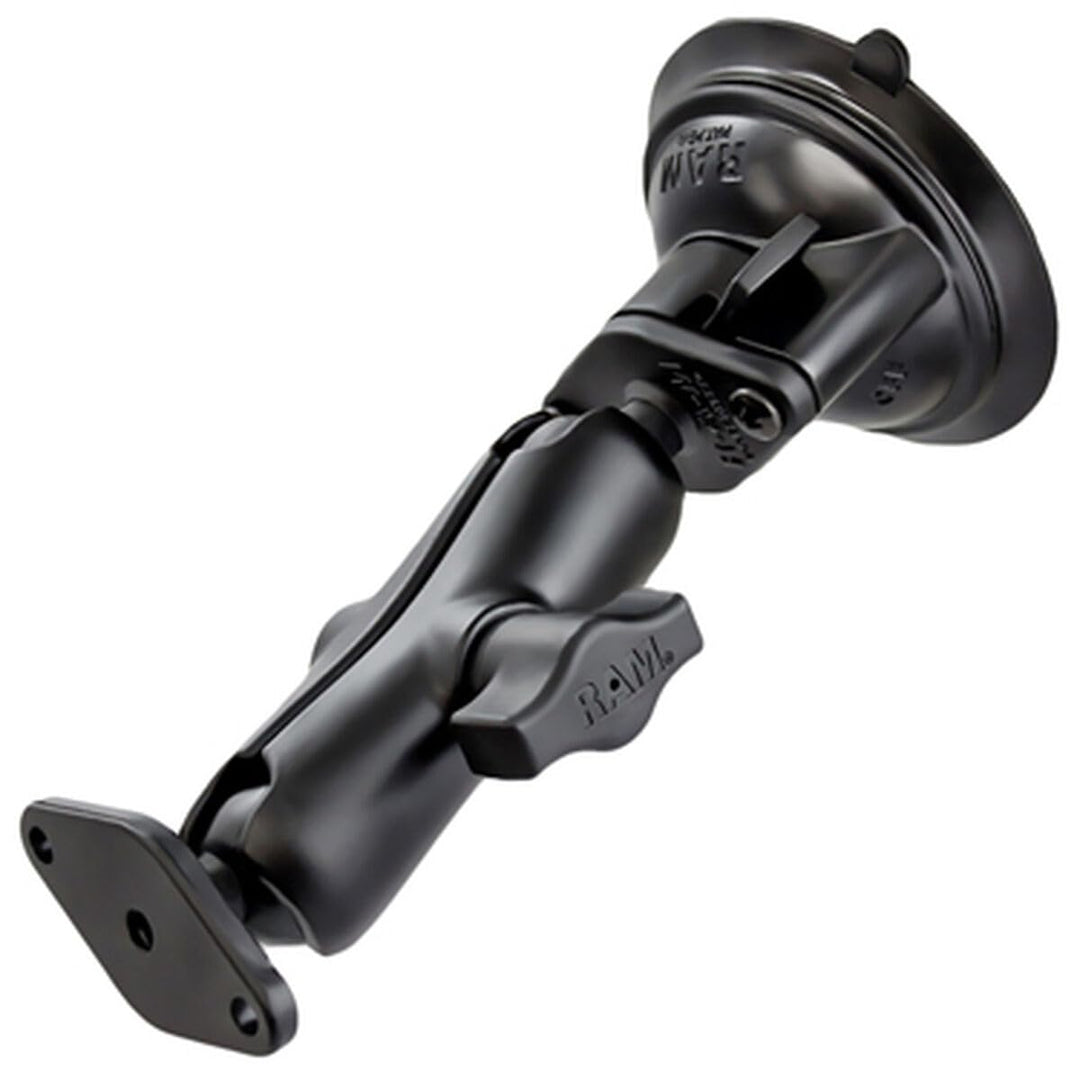RAM MOUNTS Saugfuss-Set mit Trapez-Anschluss - B-Kugel (1 Zoll) - RAM-B-166U