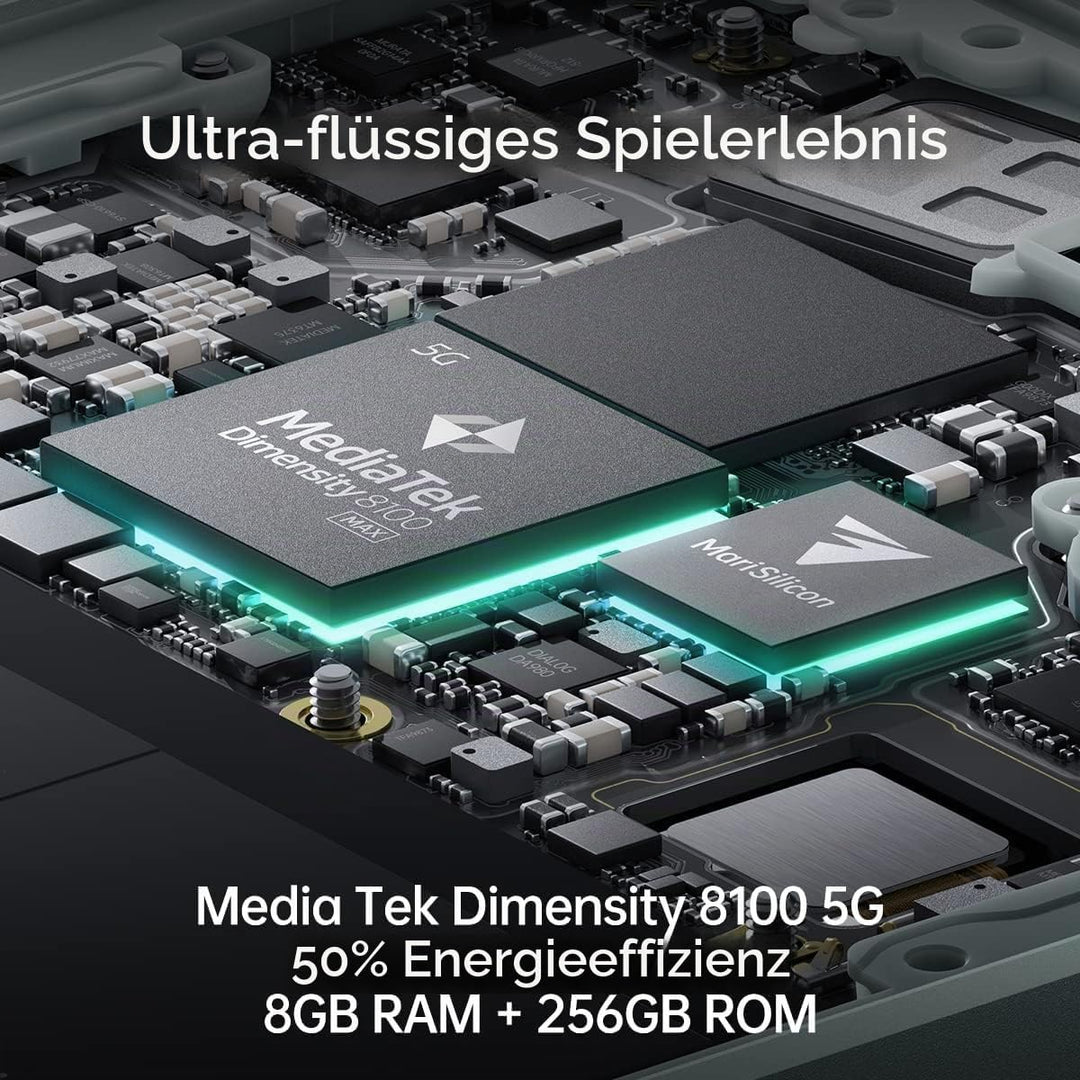 OPPO Reno8 Pro Smartphone, MediaTek Dimensity 8100-MAX 5G, 6,7 Zoll (17 cm) 120 Hz AMOLED-Bildschirm