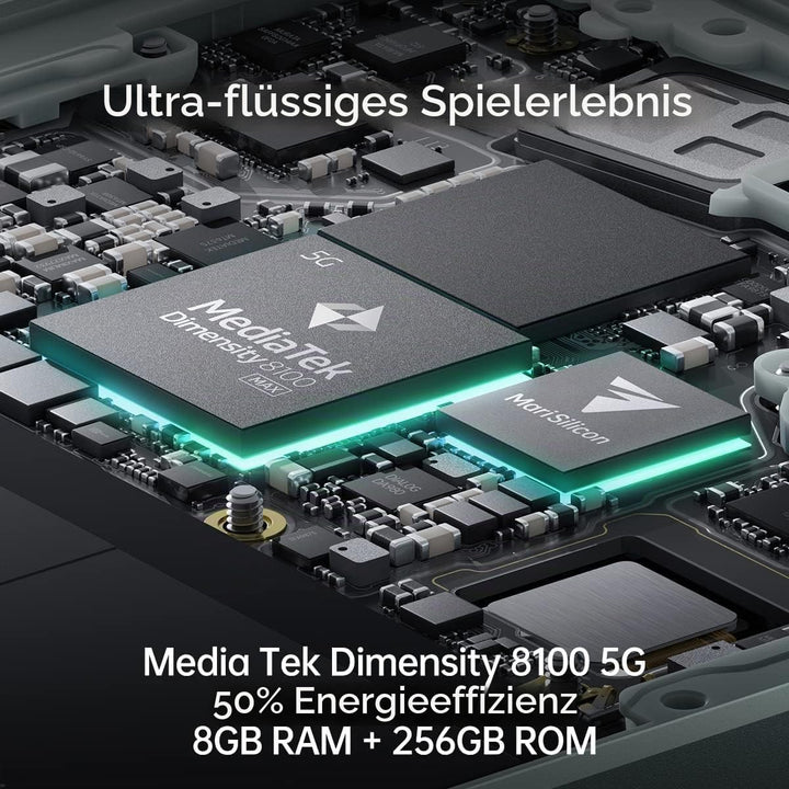 OPPO Reno8 Pro Smartphone, MediaTek Dimensity 8100-MAX 5G, 6,7 Zoll (17 cm) 120 Hz AMOLED-Bildschirm