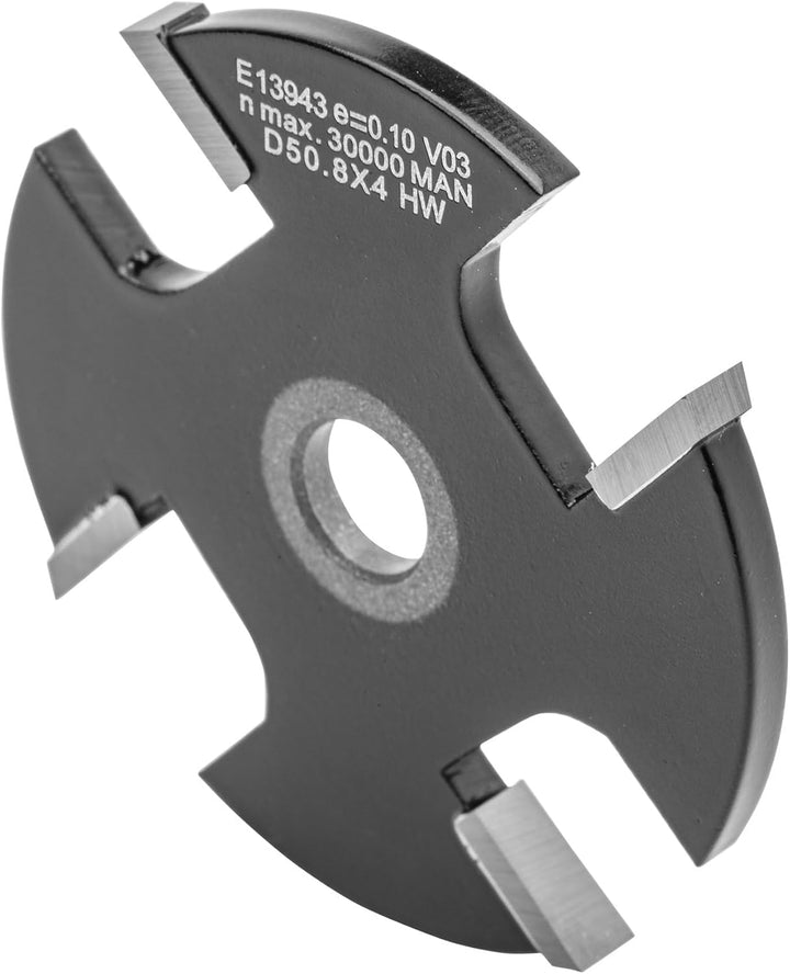 ENT 13943 Scheibennutfräser HW, Schaft (S) 8 mm, Durchmesser (D) 50,8 mm, NL 4 mm, Z4 D=50,8 / NL=4,