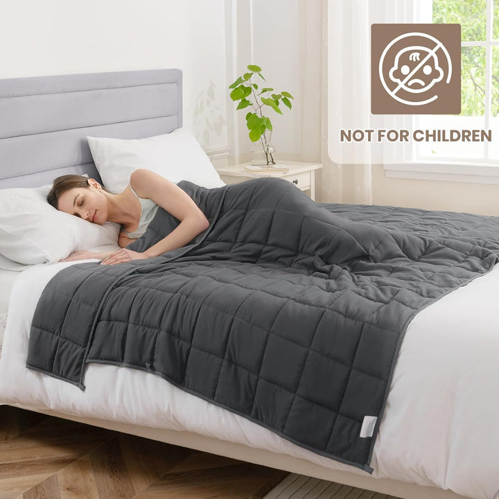 Good Nite Gewichtsdecke Erwachsene Graue Entspannungsdecke Zum Und Zur Entspannung Weighted Blanket