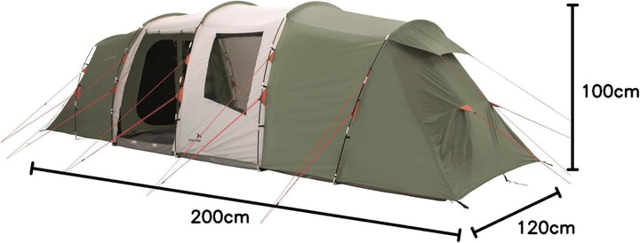 Easy Camp Unisex – Erwachsene Huntsville Twin 800 Zelt, Schwarz, 8 Personen