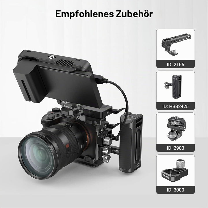 SMALLRIG A7 IV A1 A7S III Half Cage Camera Halbkäfig für Sony Alpha 7 IV/Alpha 7S III/Alpha 1/Alpha