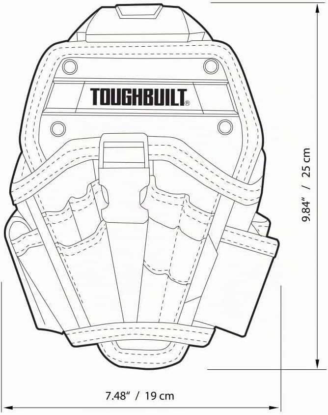 ToughBuilt tou-ct-20-l HSS-Holster gross, Schwarz, standard