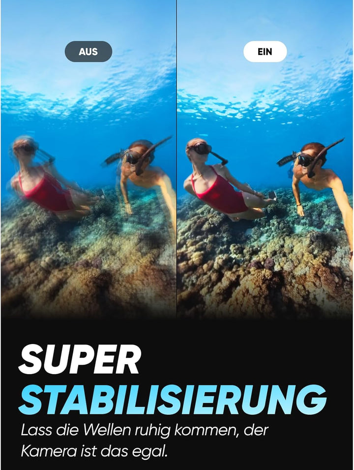 Insta360 X3 Invisible-Dive-Kit - wasserdichte 360°-Actionkamera mit 1/2"-Sensor, 5,7K 360°, 72MP 360