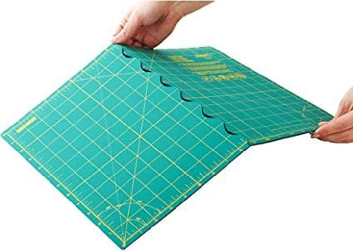 Olfa Schneidematte : Faltbare: A3, Vinyl, Grün, 44x61x1 cm, 44x61x1 cm