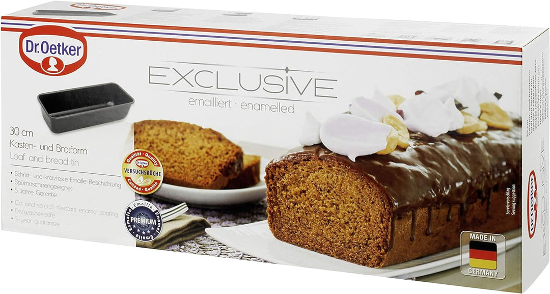 Dr. Oetker Kastenform 30 cm EXCLUSIVE, Kuchenform für saftige Kuchen und deftige Brote, Brotbackform