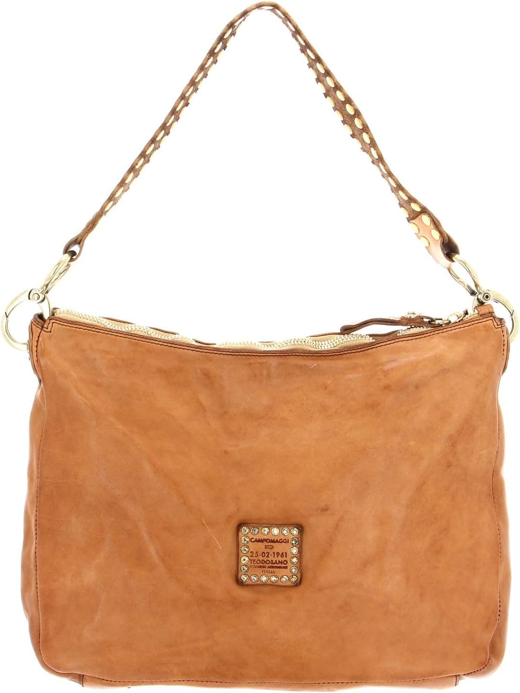 Campomaggi Alabama - Schultertasche 35 cm cammello