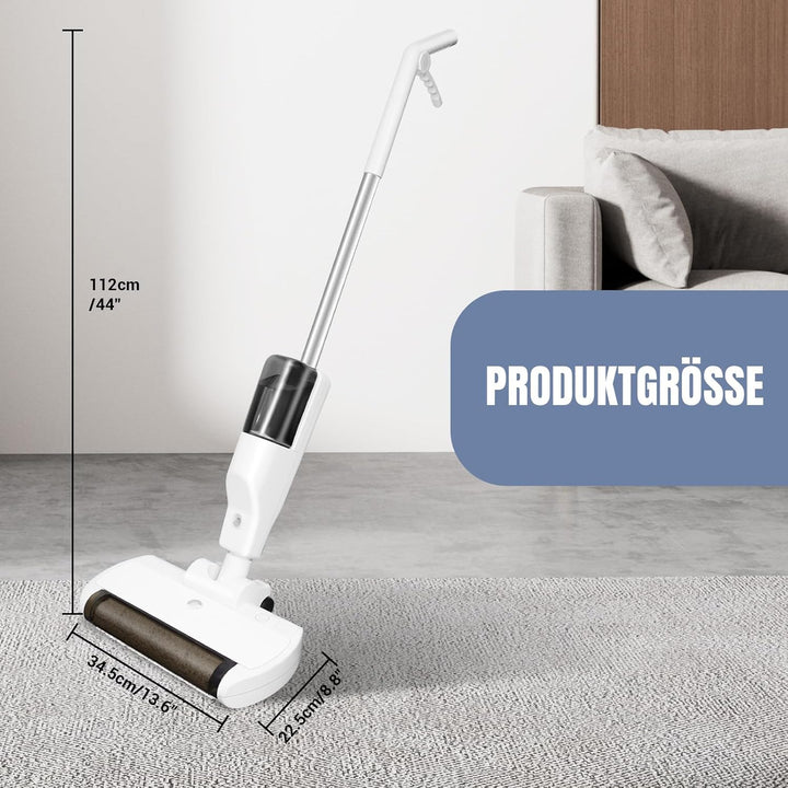 Kabelloser Elektrischer Wischmopp, 9600 U/min Rotierende Mikrofaser-Bürste, 550 ml Wassertank, 500 m