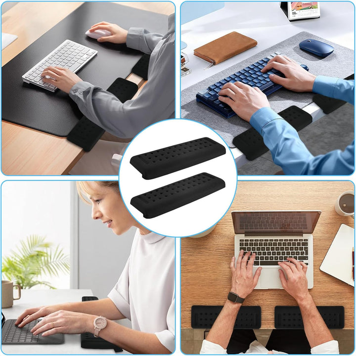 2 Stück L-Förmige Ergonomische Handgelenk Ellenbogenkissen, 30x10cm Memoryfoam Schreibtisch Handball