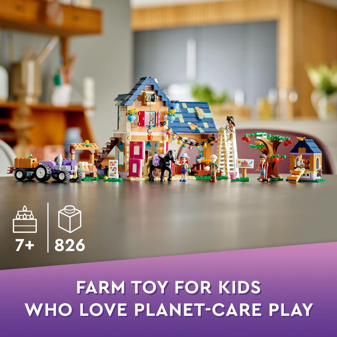 LEGO Friends Organic Farm 41721 Farmyard Building Toy Set for Girls, Boys, and Kids Ages 7+ (826 Pie