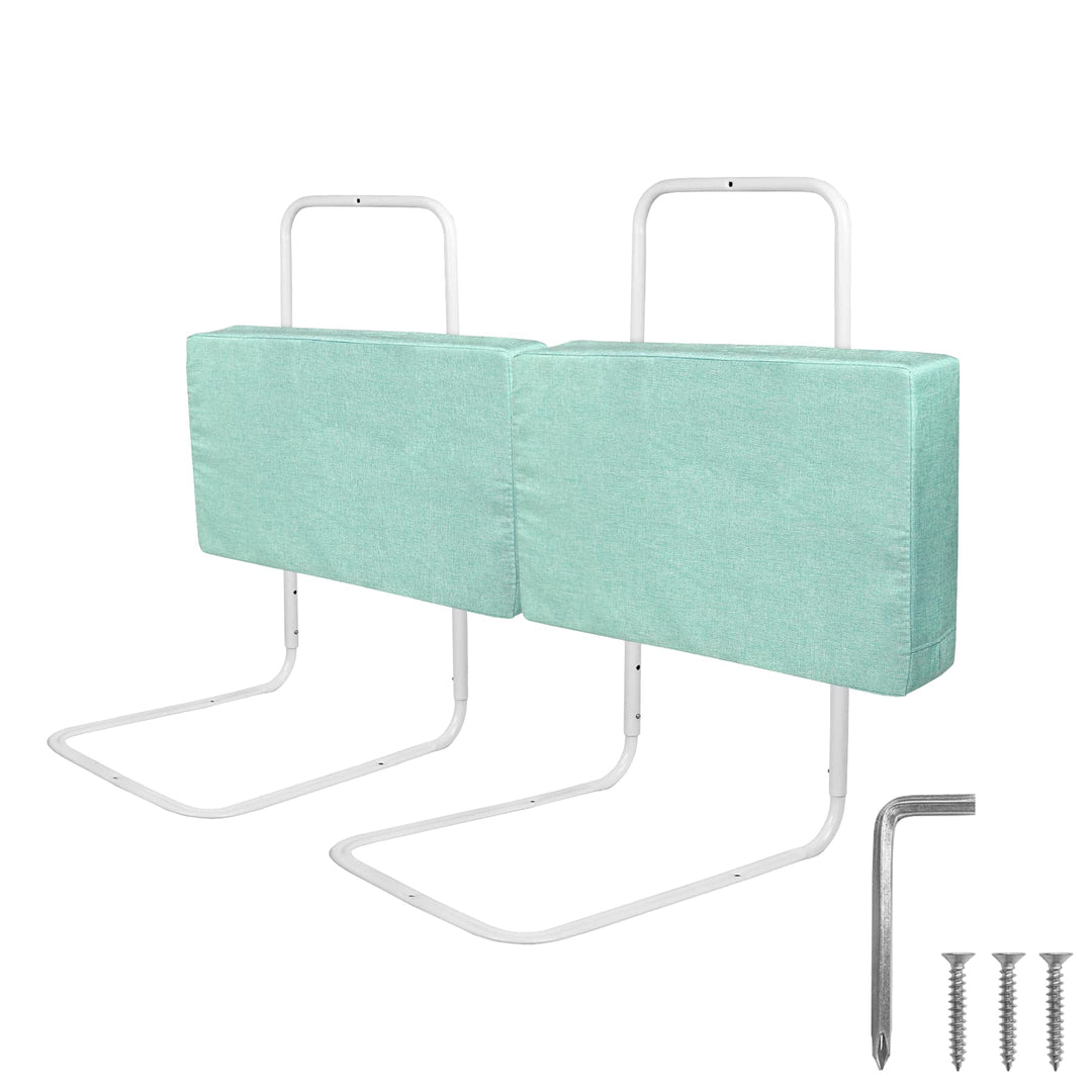 Froadp 120cm Rausfallschutz Beistellbett Leinen Kindersoftpack Bettgitter Tragbare Bettschutzgitter
