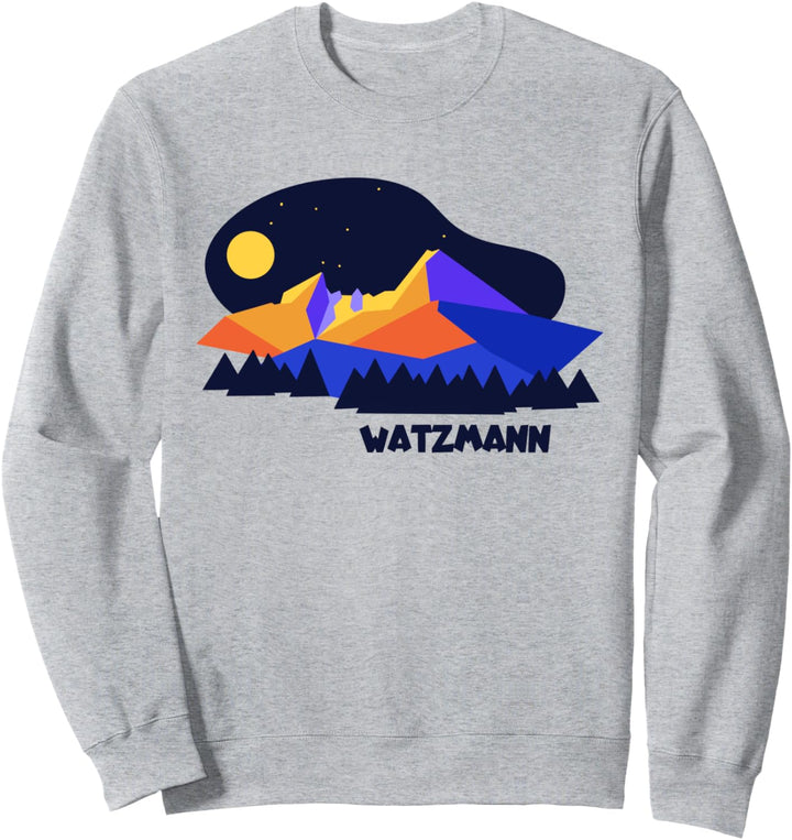Watzmann 2713 Berg Berchtesgaden Bayern Bergsteigen Wandern Sweatshirt