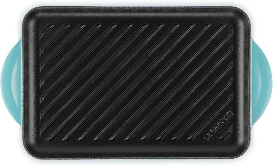 LE CREUSET Rechteckige Grillplatte aus Gusseisen, 32 cm, Für alle Herdarten inkl. Induktion geeignet