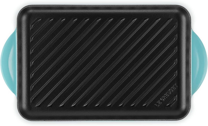 LE CREUSET Rechteckige Grillplatte aus Gusseisen, 32 cm, Für alle Herdarten inkl. Induktion geeignet