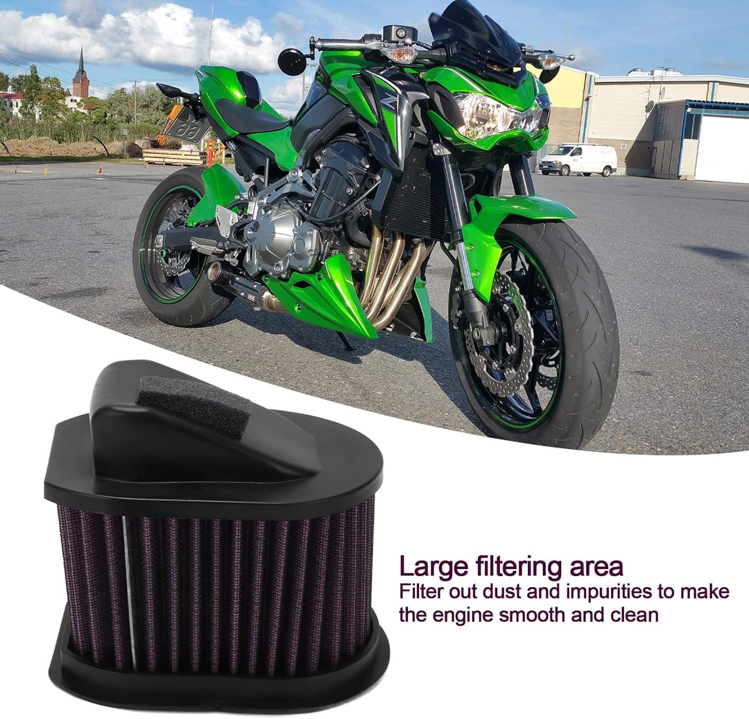 Luftfilterelement, Motorrad-Luftfilter mit Hohem Durchfluss, Waschbar, Wiederverwendbar, Verschlei?f