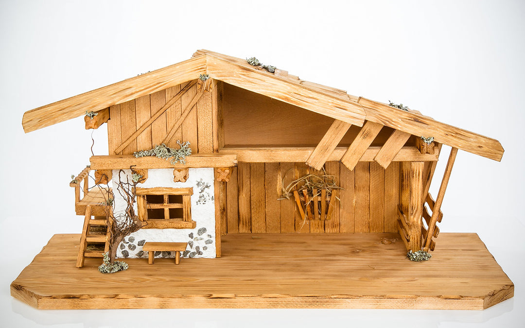 Holz und Gartentrends Weihnachtskrippe Krippe Krippenstall Weihnachten Weihnachtskrippen Tischkrippe