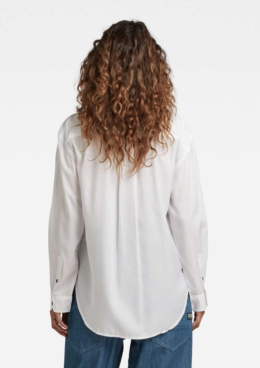 G-STAR RAW Damen Dress Hemd Shirts XS Weiss (White D22917-d297-110), XS Weiss (White D22917-d297-110