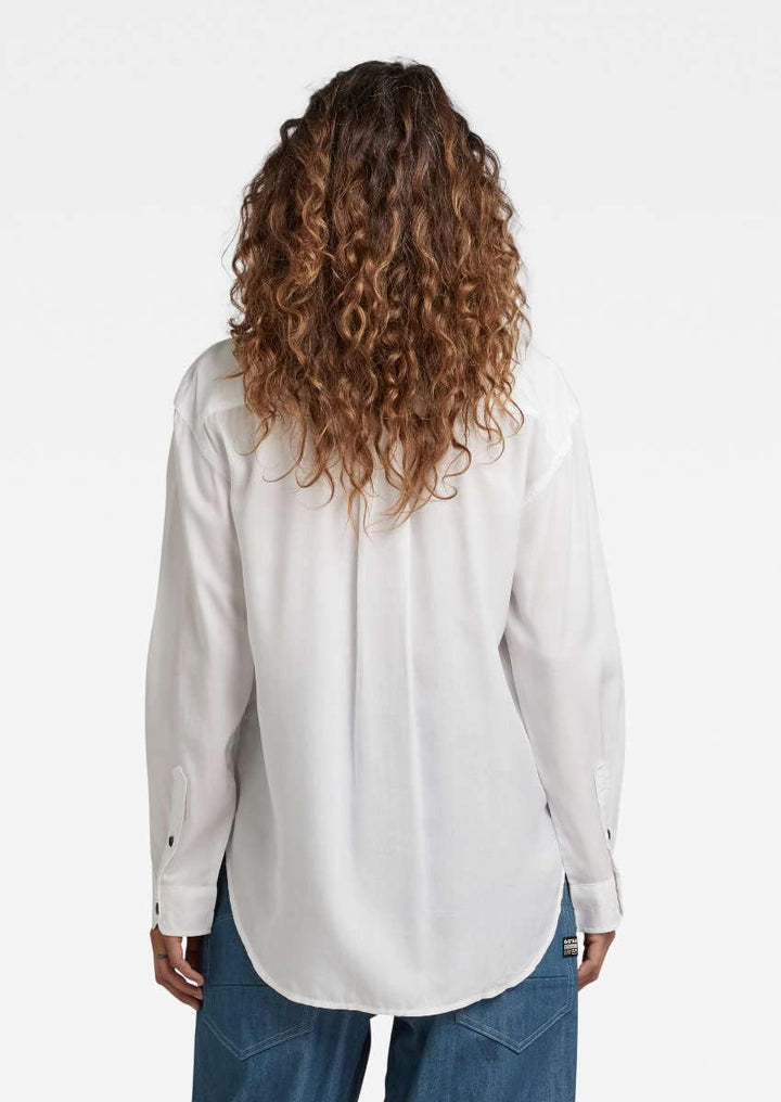 G-STAR RAW Damen Dress Hemd Shirts XS Weiss (White D22917-d297-110), XS Weiss (White D22917-d297-110