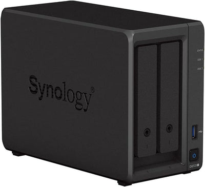 Synology DS723+ 2-Bay Diskstation NAS (AMD Ryzen™ 4 Threads R1600 Dual-Core 2GB Ram 2xRJ-45 1GbE LAN