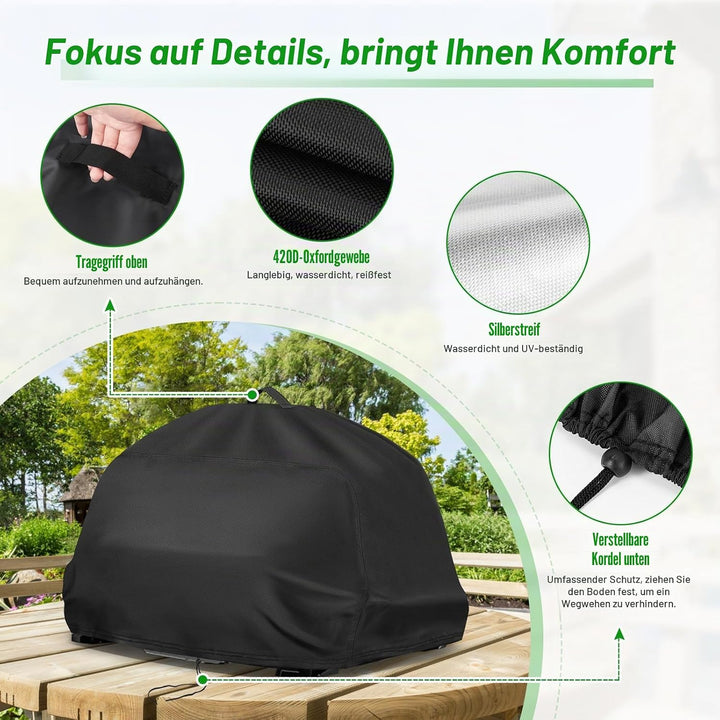 Grillabdeckung für Ninja Woodfire Pro XL Elektrogrill & Smoker, wasserdichte Outdoor-Elektrogrill-Ab