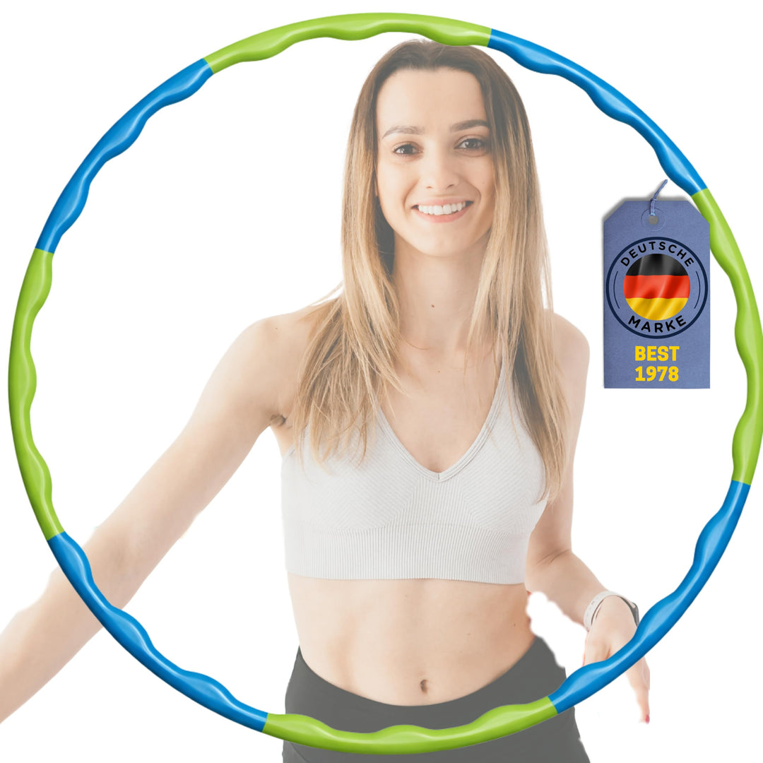 BEST SPORTING Kinder Hula Hoop Reifen – Ø 80 cm, leicht & stabil – 8-teilig zusammensteckbar – ideal